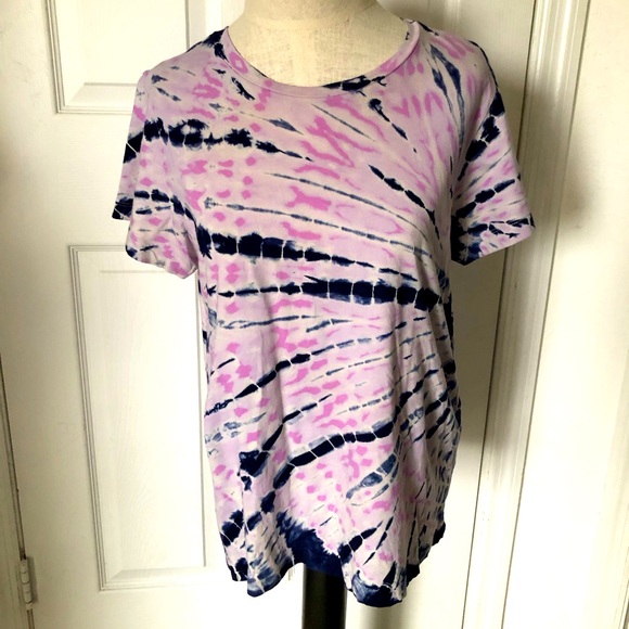Monrow Bamboo Burst Tie Dye Tee - Picture 3 of 8